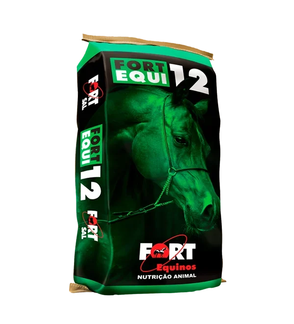 Embalagem da ração Fort Equi 12, da FortSal